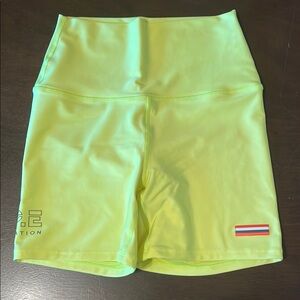 Neon Yellow Women's PE Nation Shorts